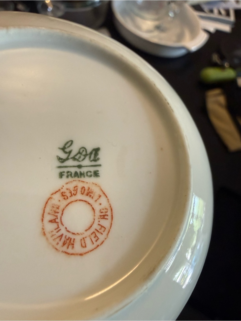 GDA France White Ceramic Serving Bowl - Classic Glazed Finish